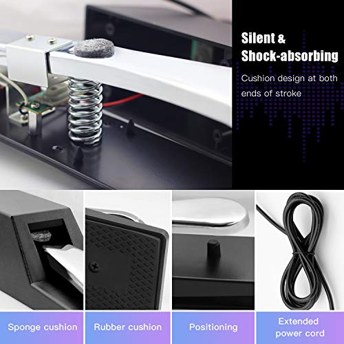 Souidmy Pedal Universal de Sostenido para Teclado y Piano con Interruptor de polaridad, Pedal Sustain, Pedal de Teclado Resistente con Fondo de Goma Antideslizante (Conector Jack de 1/4")