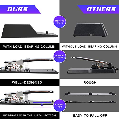 Souidmy Pedal Universal de Sostenido para Teclado y Piano con Interruptor de polaridad, Pedal Sustain, Pedal de Teclado Resistente con Fondo de Goma Antideslizante (Conector Jack de 1/4")