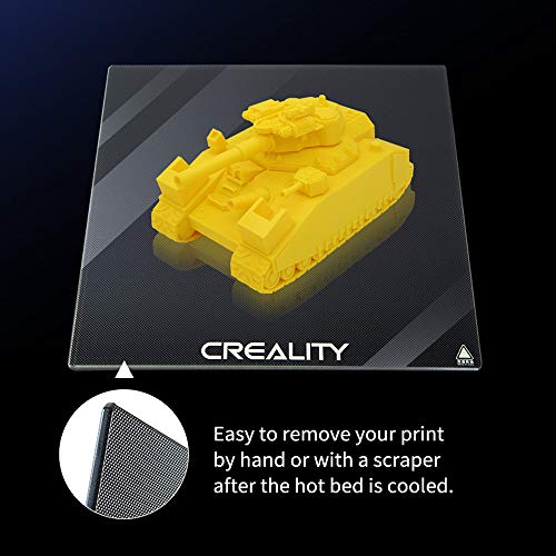 Sovol Ender 3 Cama Caliente Cristal Plataformas de impresora 3D 235 x 235 x 3 mm para Creality Ender 3 Pro Ender 5