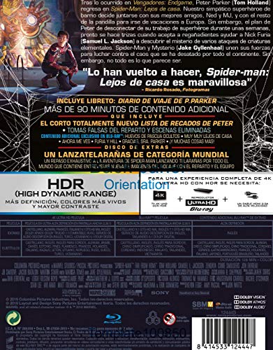 SPIDER-MAN: LEJOS DE CASA (4K + BD + BD EXTRAS + GALLERY BOOK) (ED ESPECIAL METAL) [Blu-ray]