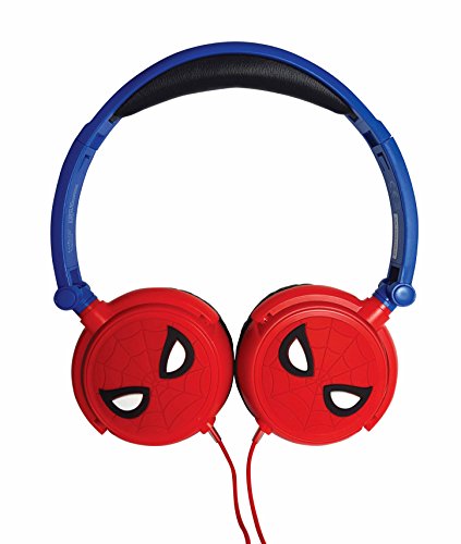 Spiderman Spiderman-HP010SP Auriculares Estéreo con Diadema Ajustable, Color Distintos, 20.4 x 16.8 x 7.3 cm (Giros HP010SP)