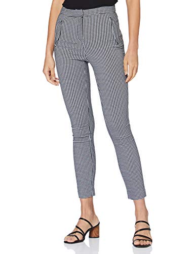 Springfield Chino Vichy-c/98 Pantalones, Multicolor (Multicoloured 98), 38 (Tamaño del Fabricante: 38) para Mujer