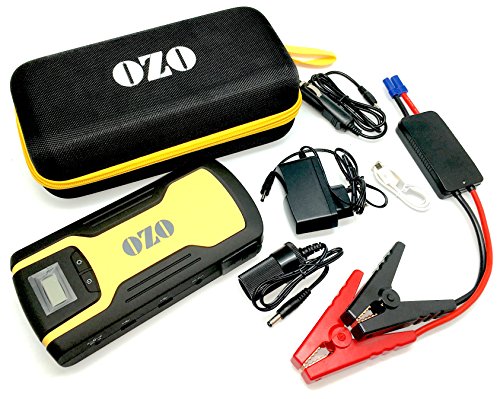 Start Booster Ozo 18000 mAh, arranque Booster litio para coche, 4 x 4 Barco, Quad, Jet Ski, cargador portátil USB y 12 V dc, Jump Starter, Powerbank multifunción, Booster de arranque