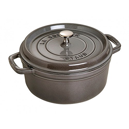 Staub Cocotte redonda gris grafito