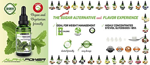 Stevia líquida natural I SÚPER PACK AHORRO 5x50 ml, Gotas de chocolate blanco, galleta de mantequilla, pastel de manzana y canela, Sabor a galletas de chocolate y mantequilla de maní, tarta de queso