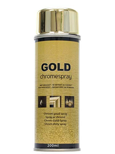 store51 Store 200 ML Oro Spray con chromgold – Efecto. Uniforme, Extra Fina Niebla pulverizador verleiht Final óptico brillianz.