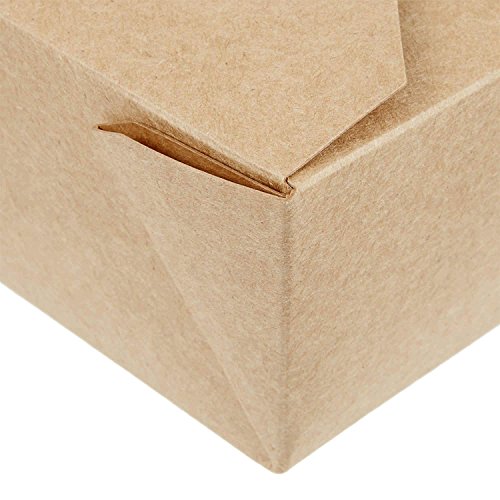 Streetfood Packaging -Caja de papel para almacenar comida para llevar, cartón biodegradable a prueba de fugas, papel kraft marrón, ideal para comida rápida, 769 ml, 450