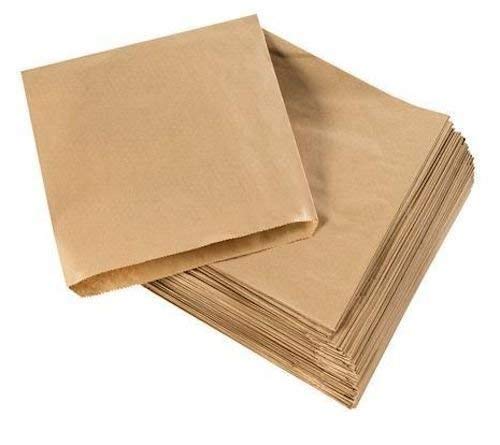 STRONGHOLD - Bolsas de papel kraft para uso alimentario, color marrón 6" x 6"