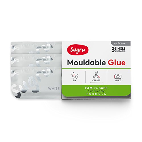 Sugru Pegamento Moldeable - Formula Apta Para Toda La Familia - Blanco (3-paquete)