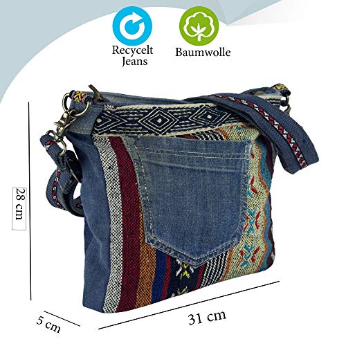 Sunsa - Bolso bandolera para mujer (tamaño pequeño), diseño vintage