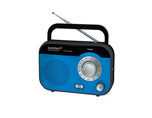 Sunstech Rps560Bl - Radio de Sobremesa Am/FM, Altavoz, 800 MW Rms, Azul