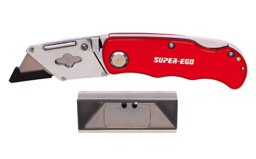 SUPER EGO SEH024400 - Cutter de navaja + 10 cuchillas