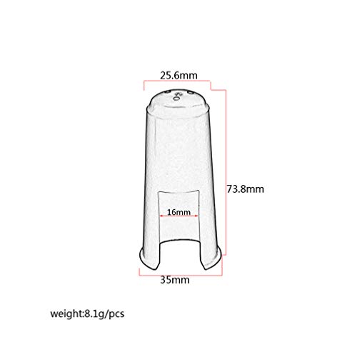 SUPVOX tapa de saxofón de plástico soprano alto tenor clarinete bb boquilla tapa para saxofón barítono clarinete bajo boquilla