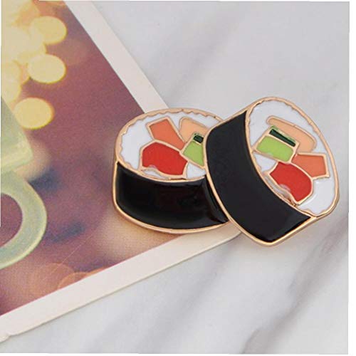 Sushi Broches del Pin De La Aleación De La Bufanda del Mantón De Cierre Capa Capa De La Chaqueta del Vestido De La Decoración De Joyería Accesorios 3 Pc/Sistema