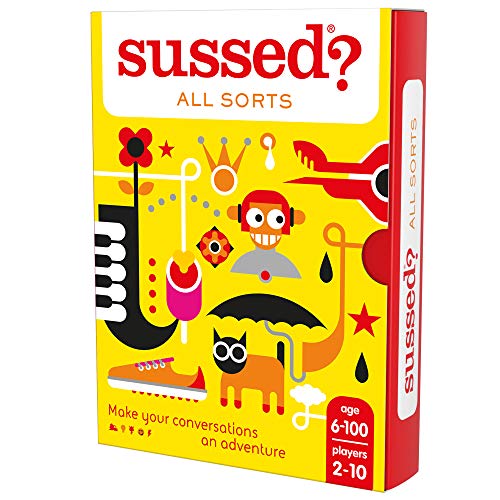 SUSSED All Sorts (EDICIÓN EN INGLÉS) (Divertidísimo y Familiar Juego de conversación de Cartas) (Descubre quién Conoce Mejor a quién)