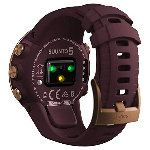 Suunto 5 Reloj deportivo GPS ligero y compacto, Seguimiento 24/7 de actividad física, Medición del ritmo cardiaco en la muñeca