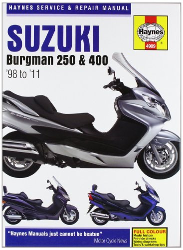 Suzuki AN250 & 400 Burgman Service and Repair Manual: 1998 to 2010 (Haynes Service and Repair Manuals)