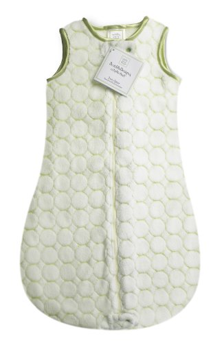 SwaddleDesigns Saco de dormir Cozy zzZipMe, Círculos en color pastel, Kiwi, 12-18 meses