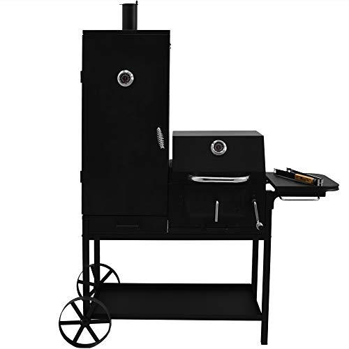 Syntrox Germany Smoker Bovini 2 - Barbacoa para ahumar, barbacoa de carbón vegetal