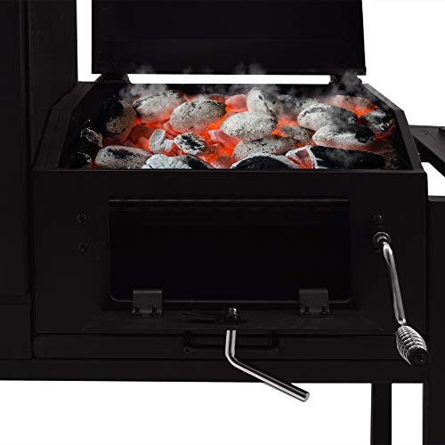 Syntrox Germany Smoker Bovini 2 - Barbacoa para ahumar, barbacoa de carbón vegetal