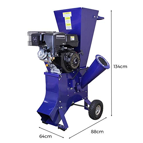 T-Mech - Trituradora de Ramas 15HP Gasolina para Destrucción de Ramas, Ramitas y Hojas para Jardineros Profesionales, Paisajistas y Aficionados