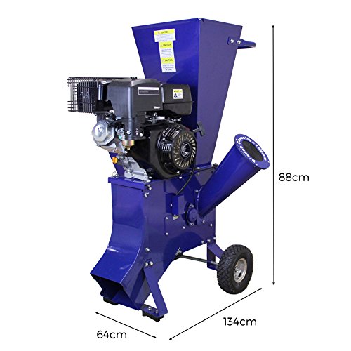 T-Mech - Trituradora de Ramas 15HP Gasolina para Destrucción de Ramas, Ramitas y Hojas para Jardineros Profesionales, Paisajistas y Aficionados