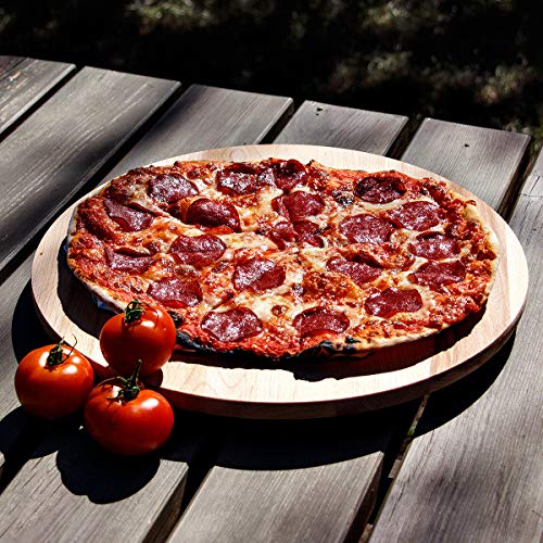 Tabla giratoria Lazy Susan redonda. Circular de madera giratoria. Para servir pizza de 40 cm.