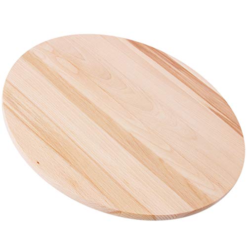 Tabla giratoria Lazy Susan redonda. Circular de madera giratoria. Para servir pizza de 40 cm.