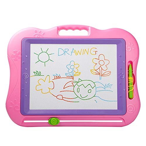 Tablero de Dibujo Magnético 44.8x34.8 cm Tablero Magnético de Dibujo Juguetes de Juegos para Niños Tablero borrable de Colores para Dibujo Pizarra Magnética Infantil,Purple