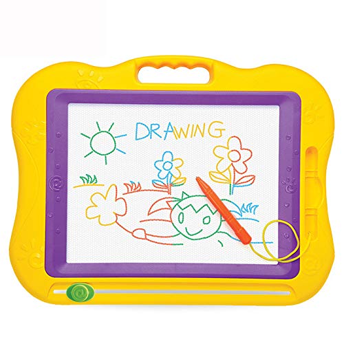 Tablero de Dibujo Magnético 44.8x34.8 cm Tablero Magnético de Dibujo Juguetes de Juegos para Niños Tablero borrable de Colores para Dibujo Pizarra Magnética Infantil,Purple