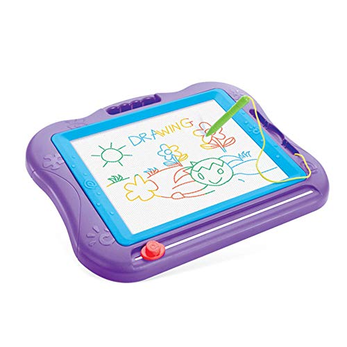 Tablero de Dibujo Magnético 44.8x34.8 cm Tablero Magnético de Dibujo Juguetes de Juegos para Niños Tablero borrable de Colores para Dibujo Pizarra Magnética Infantil,Purple