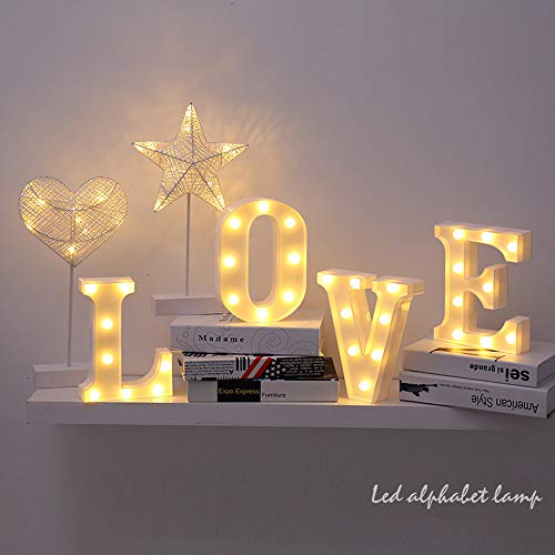 Takefuns Letras Led Luminosas Decorativas Letras Decorativas Luces De Espejo Del Alfabeto A-Z con Luces de LED para Decoración de DIY Wedding Party Dormitorio Decoración de Navidad- Letra V