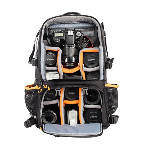 TARION Pro PB-01 Mochila Camara Grande Profesional Mochila Fotografia para Laptop Trípode Cámara Réflex Ordenador Impermeable Mochila Camara Senderismo