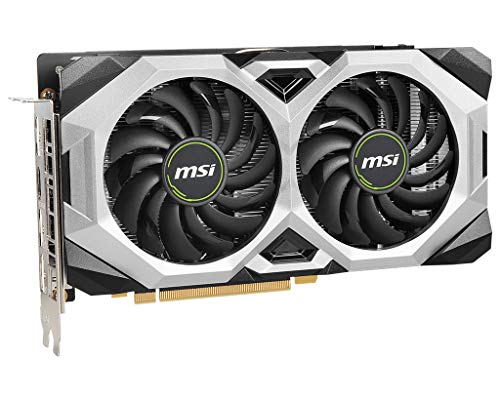 Tarjeta gráfica MSI GeForce RTX 2070 Ventus GP 8 GB, GDDR6, 1620 MHz, 3 DisplayPort, 1 x HDMI, TORX Fan 2.0, Sistema de refrigeración de Doble Ventilador