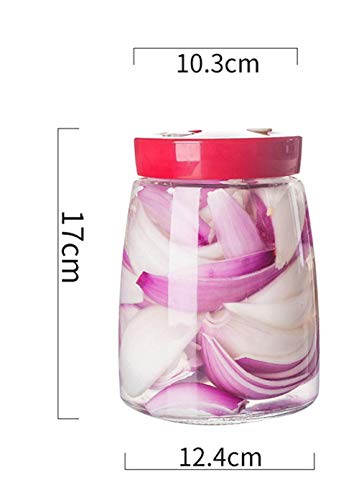 Tarro de fermentación de valor de liberación de aire de 1.4L para conservación de yogur de Sauerkraut Kimchi Pickles