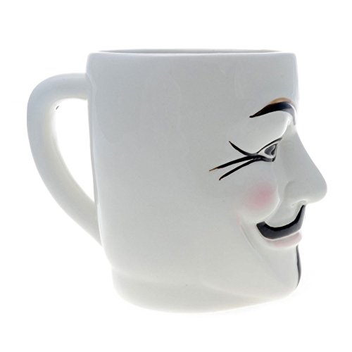 Tasa de Café Máscara Blanca Guido Fawkes Anonymous