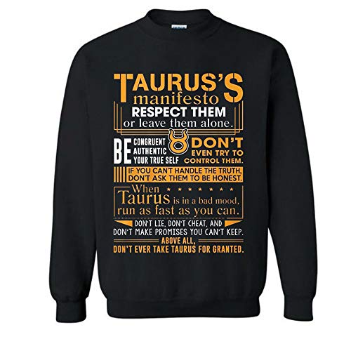 Taurus’S Manifesto Respect Them Leave Them Alone Taurus Funny Hoodie For Men Women, Taurus’S Manifesto Respect Them Leave Them Alone Taurus Funny T Shirt, Sweatshirt, Long Sleeve, Tank Top