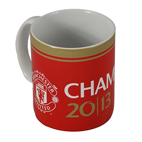 Taza de cerámica oficial del Manchester United FC de 2013, cerámica, Rojo, talla única