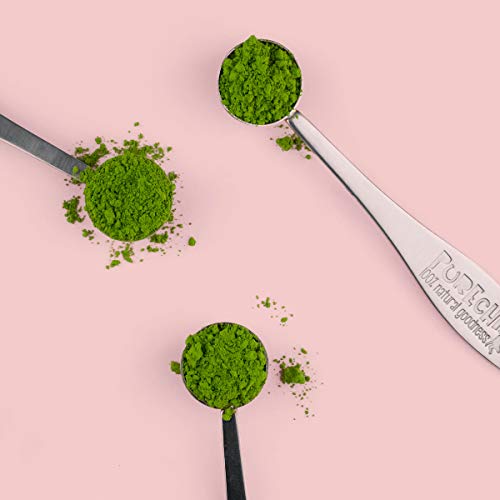 Té Verde Matcha en Polvo Regular/Limón/Menta de PureChimp – Frascos de 50g [Paquetes de 2] – Grado Ceremonial de Japón – Completamente Natural y Vegano (2 x Regular)