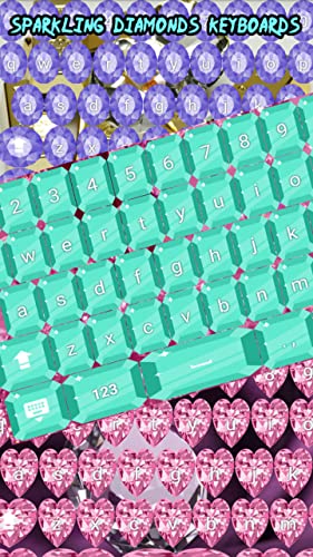 Teclados de diamantes chispeantes