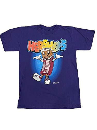 tee 1996 Hershey's Chocolate Bar Purple Graphic T-Shirt Medium VTG Hip Hop M