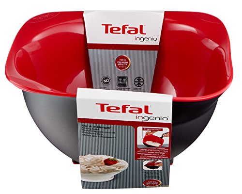 Tefal ingenio K2070414 Bol de plástico termoresistente libre de BPA, resistentes a las manchas y fáciles de lavar