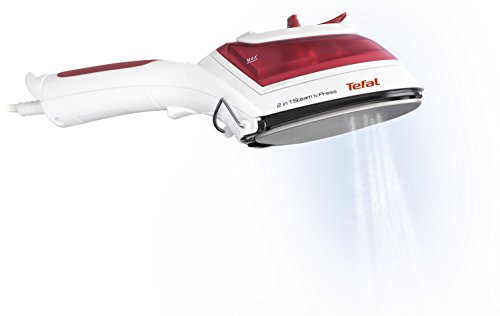 Tefal Steam N Press DV8610E1 - Cepillo y plancha vapor 2 en 1 de 800 W temperatura ajustable, depósito de 0,7 L, cepillo para tejido y quitapelusa