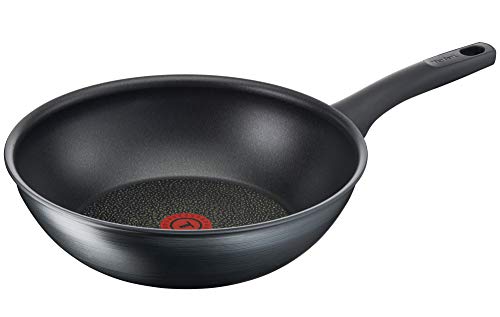 Tefal Titanium Fusion (Titanium Extra Antiadherente, capa exterior Hard Fusion, apta para todos los tipos de cocina, incluida la inducción), aluminio, Negro , 28 cm