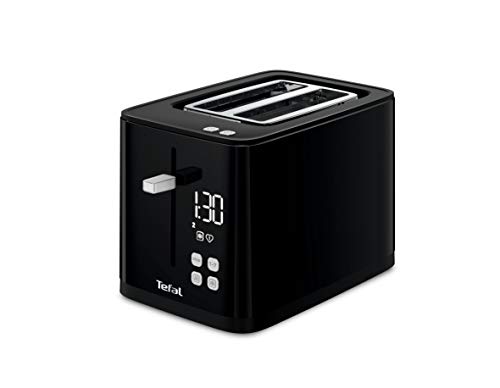 Tefal TT6408 Tostador Smart´n light 2 ranuras, pantalla digital, cuenta atrás, ajustes personalizados, función descongelar, función recalentar, 7 niveles de tostado, botón stop, para pan de molde