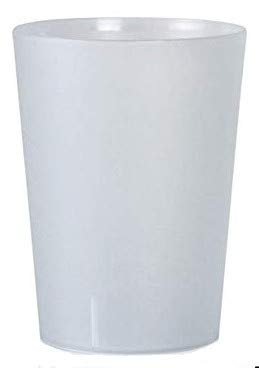 TELEVASO 48 uds - Vaso Sidra 500 ml Reutilizable Extra FUERTA- Polipropileno (PP) Duro e irrompible - Color traslúcido Satinado - Vaso ecológico Libre de BPA