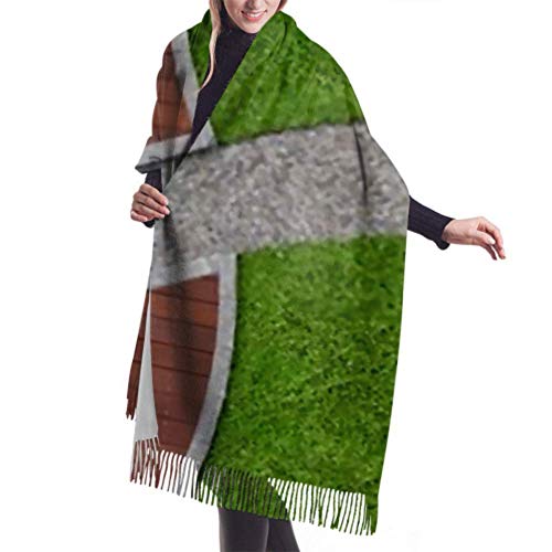 Tengyuntong Schal Wickeldecke - Bufanda clásica de cachemira unisex para invierno, diseño moderno de jardín terraza vista superior larga y cálida bufandas abrigo chal estola