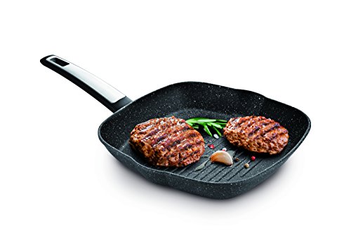 Tescoma ASADOR i-Premium Stone 26x26CM, Acero Inoxidable, Negro, 26x26 cm