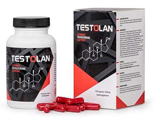 TESTOLAN Premium - Testosterone Booster, rejuvenece su cuerpo, aumenta la libido, le da vitalidad, fuerza y vigor, para todos los hombres mayores de 30 años, paquete básico 120 cápsulas / 820 mg