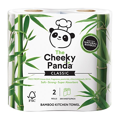 The Cheeky Panda - Toalla de cocina de bambú 100%, paquete de 5, 200 unidades